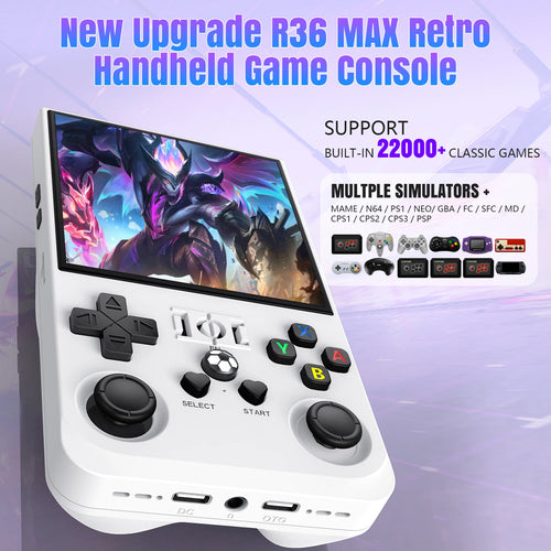 Superconsole™ Original R36MAX – Consolă Retro Portabilă cu Ecran IPS 4,0″, Sistem Linux și +20.000 de Jocuri