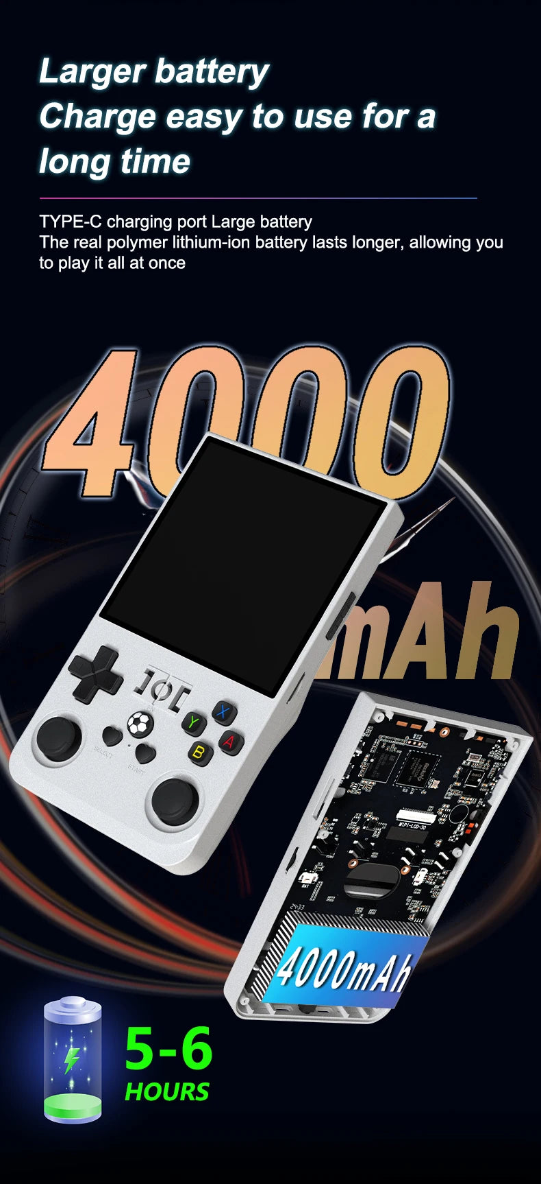 Superconsole™ Original R36MAX – Consolă Retro Portabilă cu Ecran IPS 4,0″, Sistem Linux și +20.000 de Jocuri